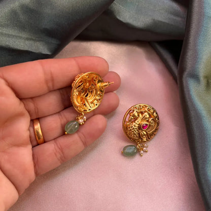 Peacock Stud - Gold
