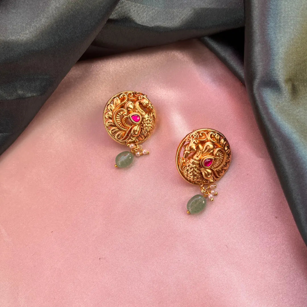Peacock Stud - Gold