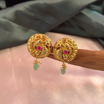 Peacock Stud - Gold