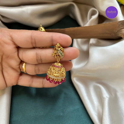 Peacock Temple Jhumkas