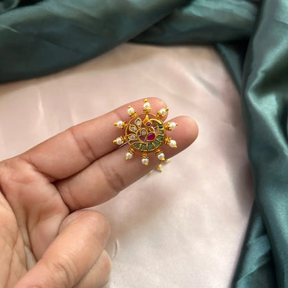 Peacock Stud - Multicolor