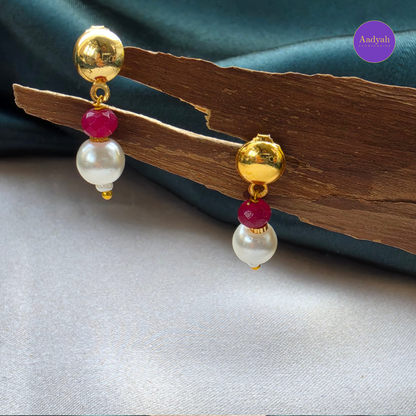 Pearl Kundan Drop Mala Set