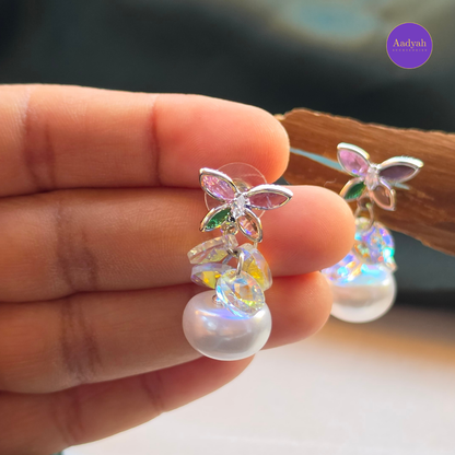 Pearl Multi Stone Designer Anti-Tarnish Earring