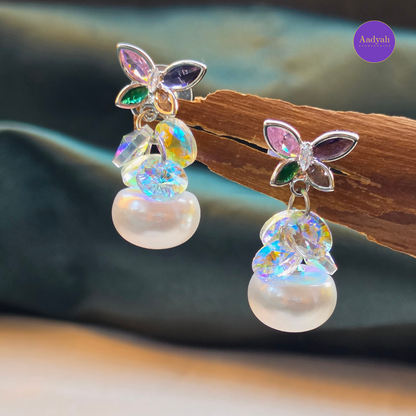 Pearl Multi Stone Designer Anti-Tarnish Earring