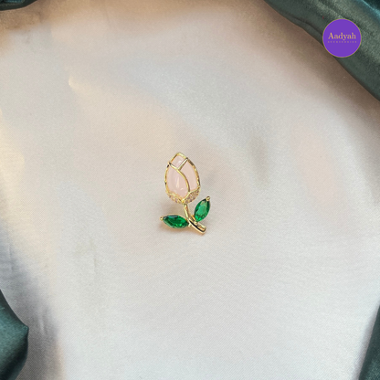 Rose Brooch - Pink
