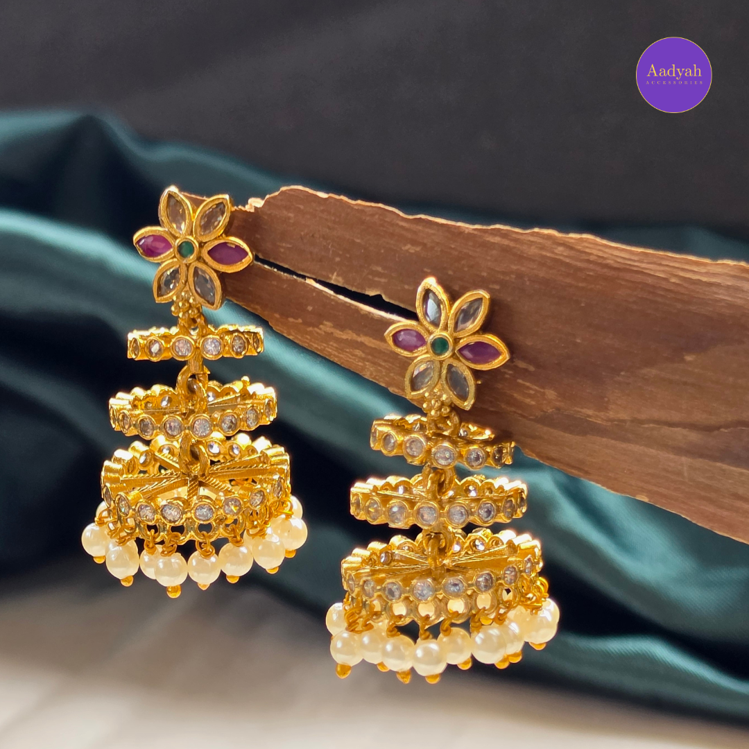 Spiral Jhumkas - Multi