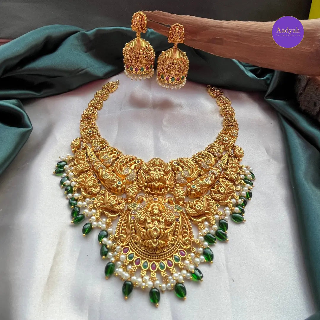 Temple - 3d Necklace Set - Gold