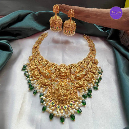 Temple - 3d Necklace Set - Gold