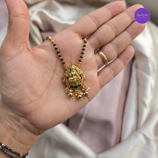 Temple AD Mangalsutra - Green