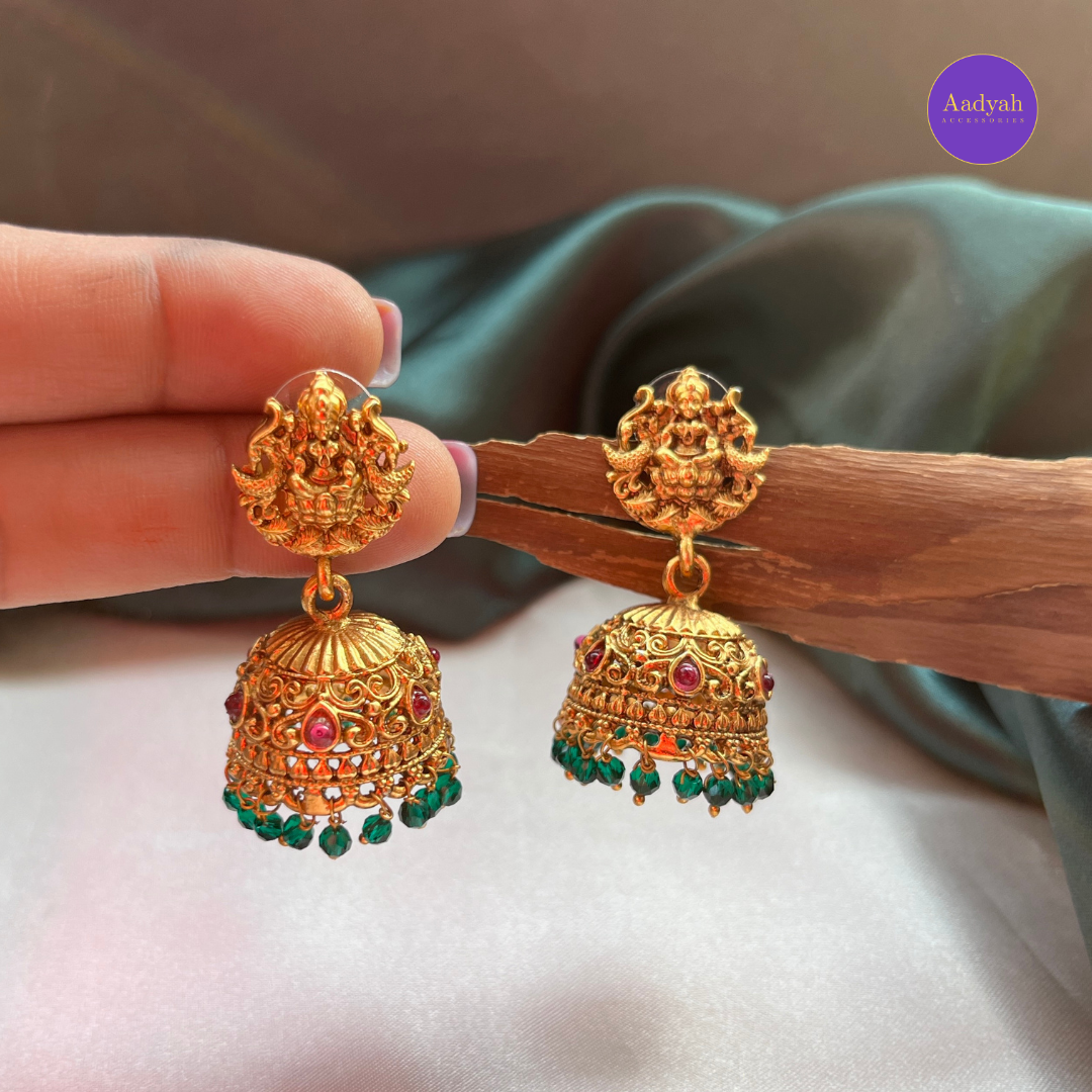 Temple Beaded Haram Set - Green