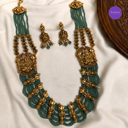 Temple Beaded Statement Haram - Green
