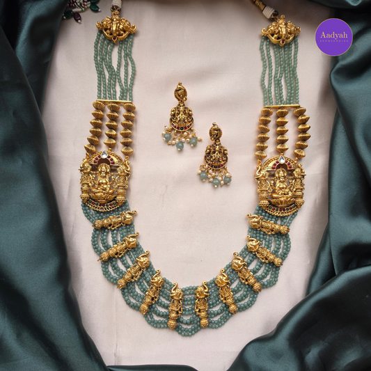 Temple Beaded Statement Haram - Green
