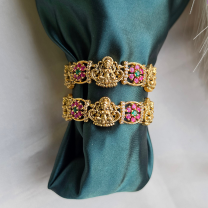 Temple Gold Look Baby Bangles - Set of 2