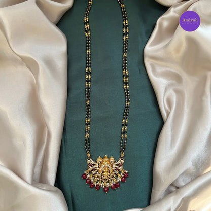 Temple Mangalsutra - Maroon