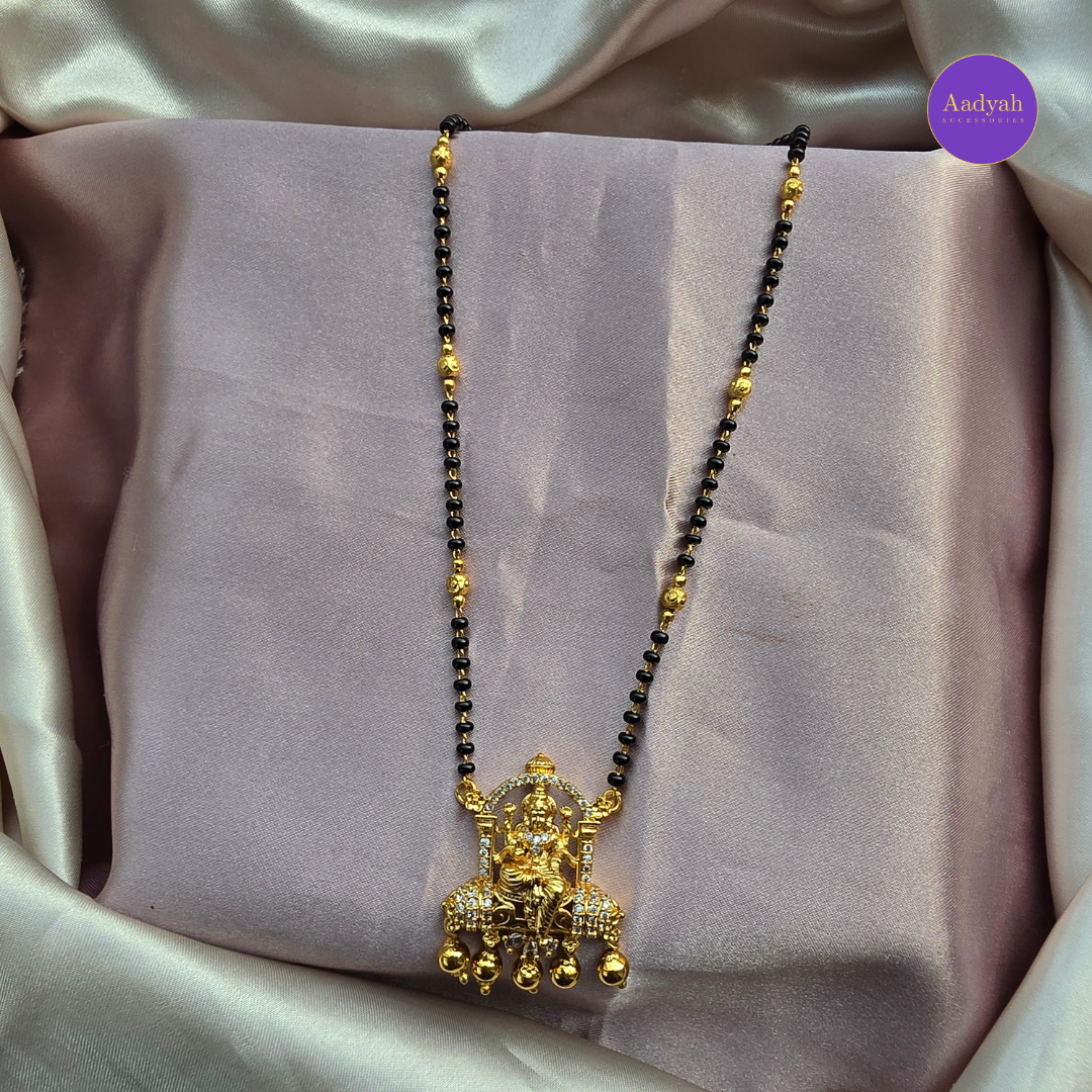 Temple Mangalsutra - White