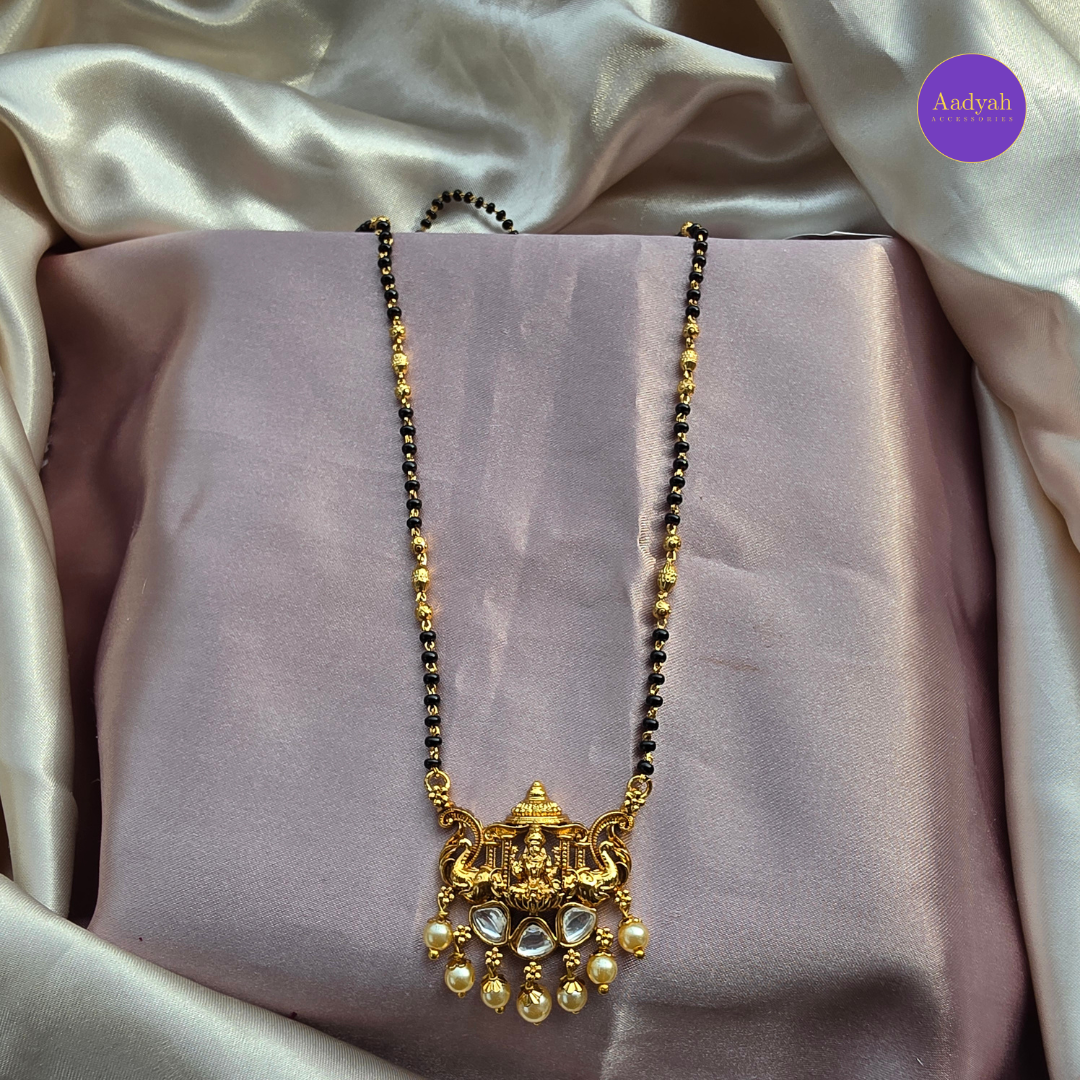 Temple Mangalsutra - White