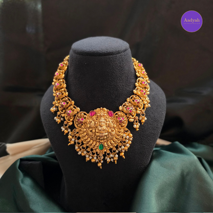 Temple Necklace Set - Gold