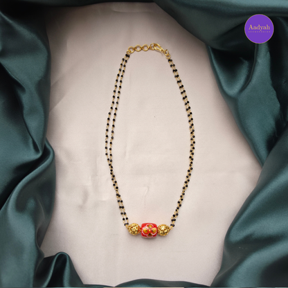 Two Layer Kattuteega Coral Mangalsutra