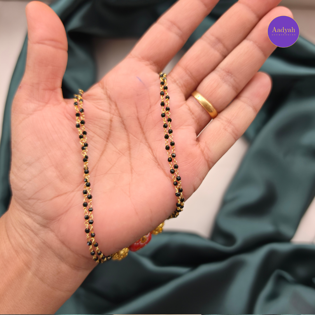 Two Layer Kattuteega Coral Mangalsutra