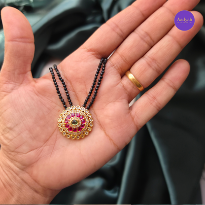 Two Layer Spinner Ad Pendant Mangalsutra