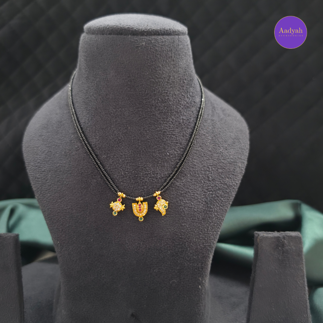 Venkateshwara Swamy Motif - Mangalsutra - Multi