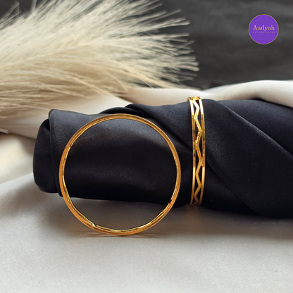 Wavey Designer Baby Bangle - Set Of 2