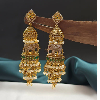Elephant Statement Jhumkas