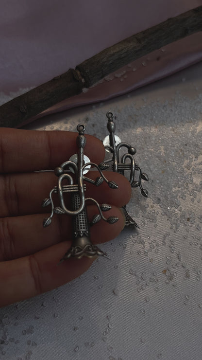 Long Trumpet Earrings