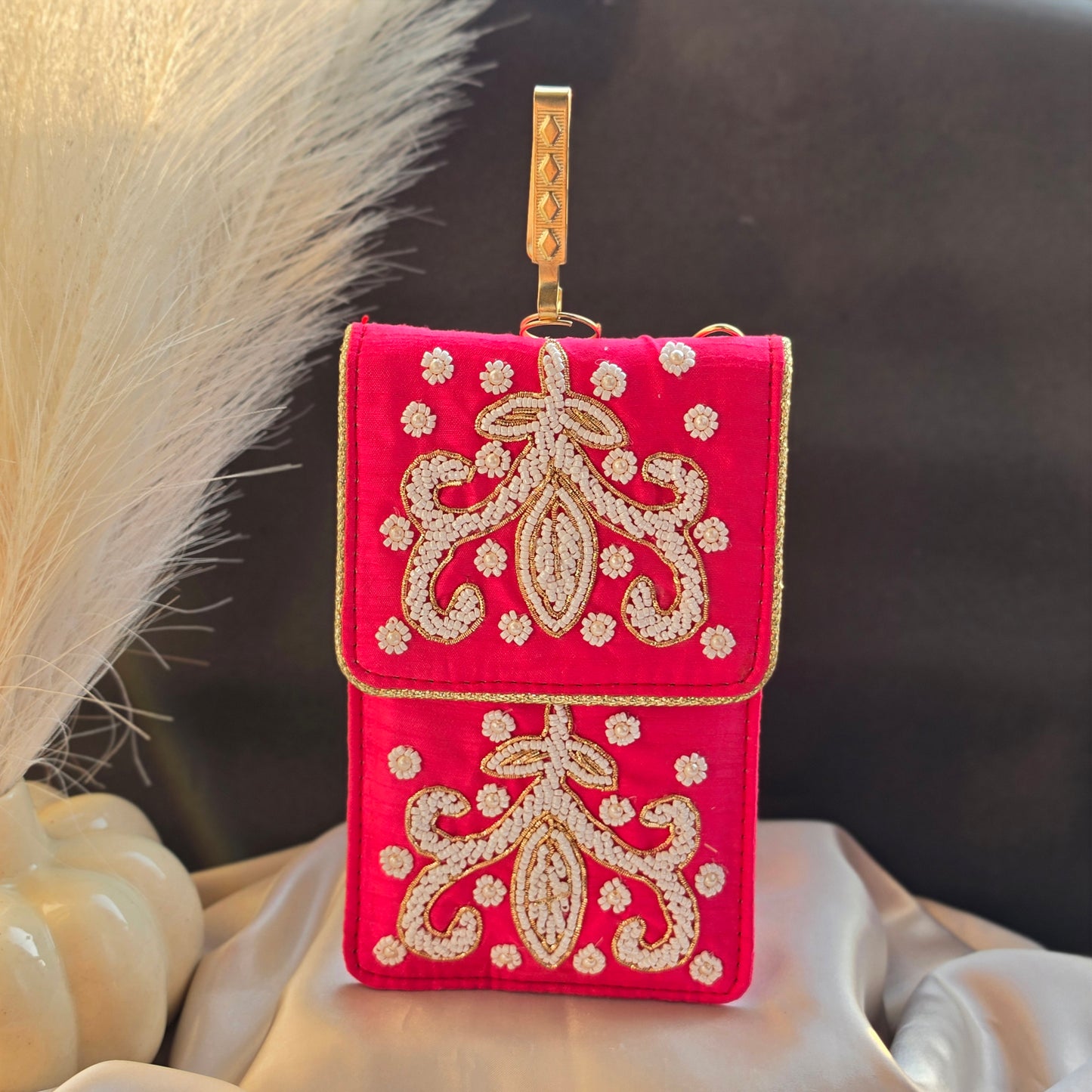 Mobile Pouch - Hand Embroidery