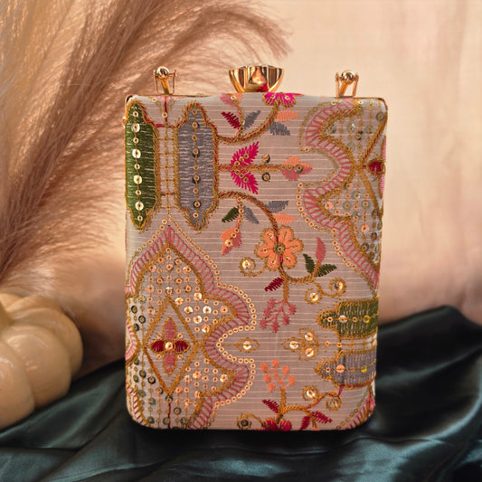 Designer Rectangle Box Clutch