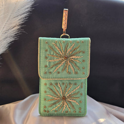 Mobile Pouch - Hand Embroidery