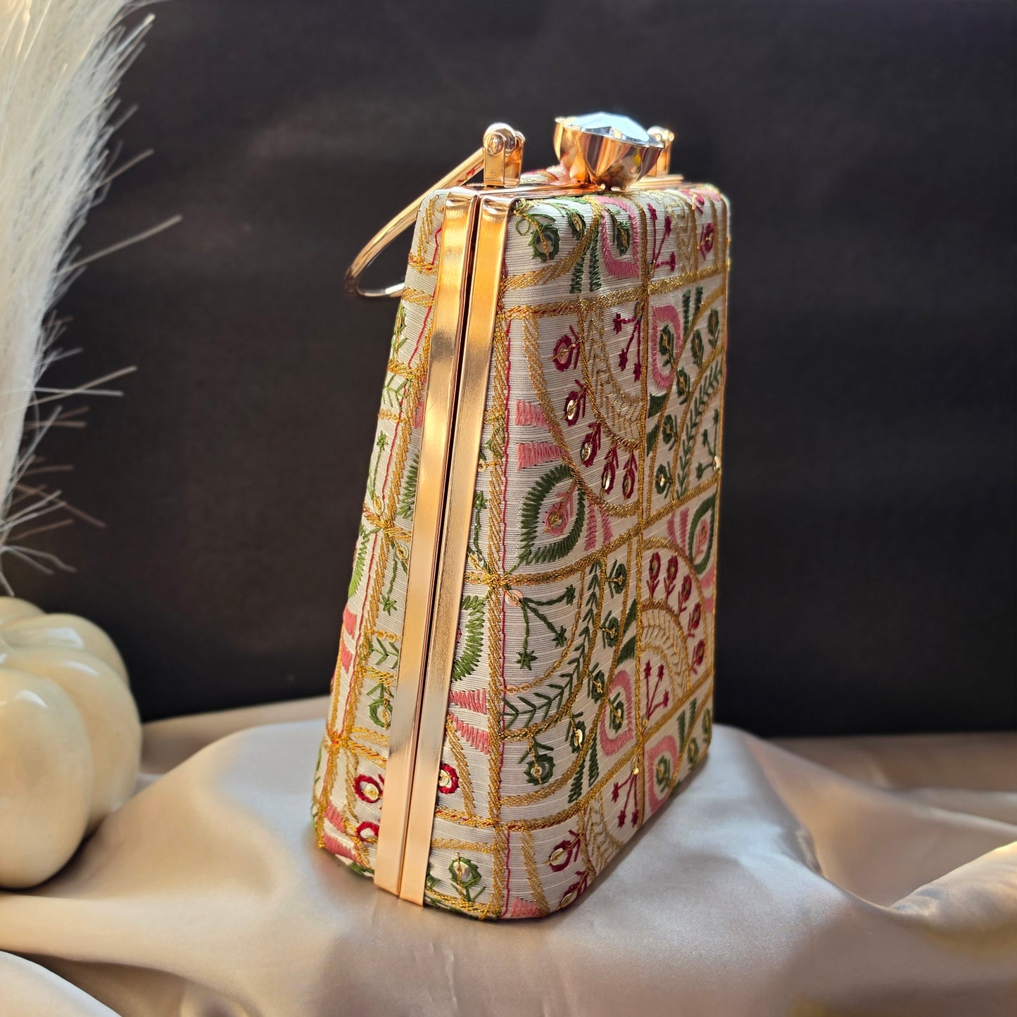 Designer Rectangle Box Clutch