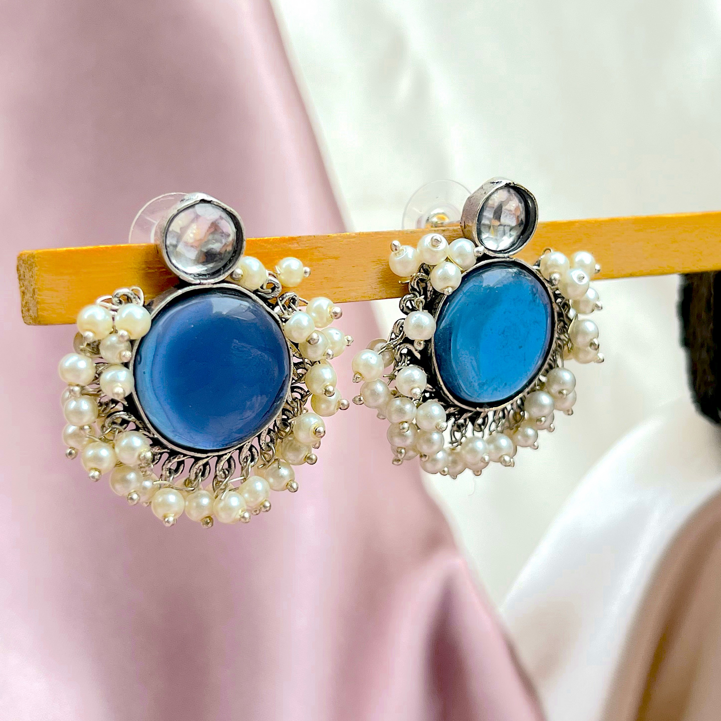Cluster Pearl Earrings