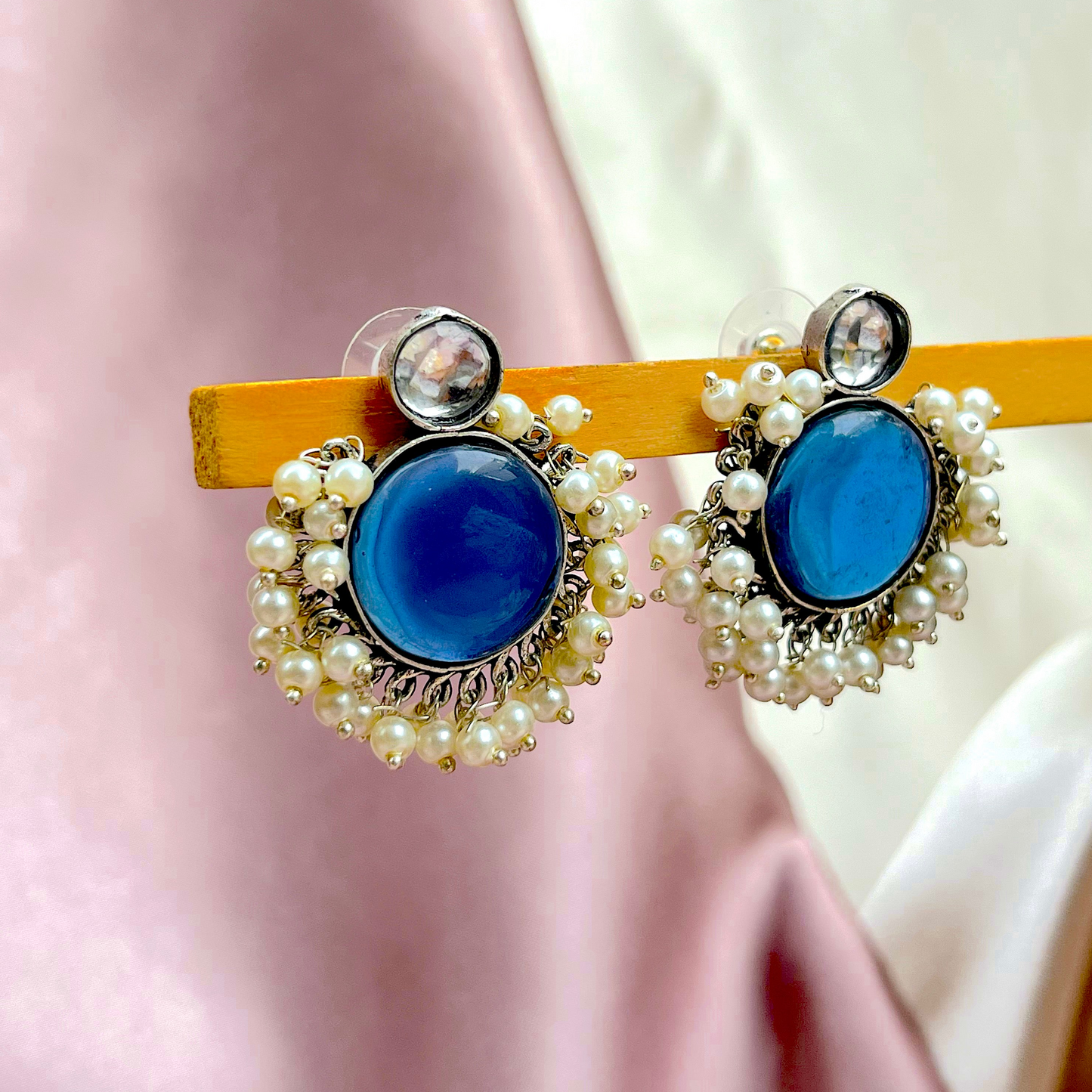 Cluster Pearl Earrings