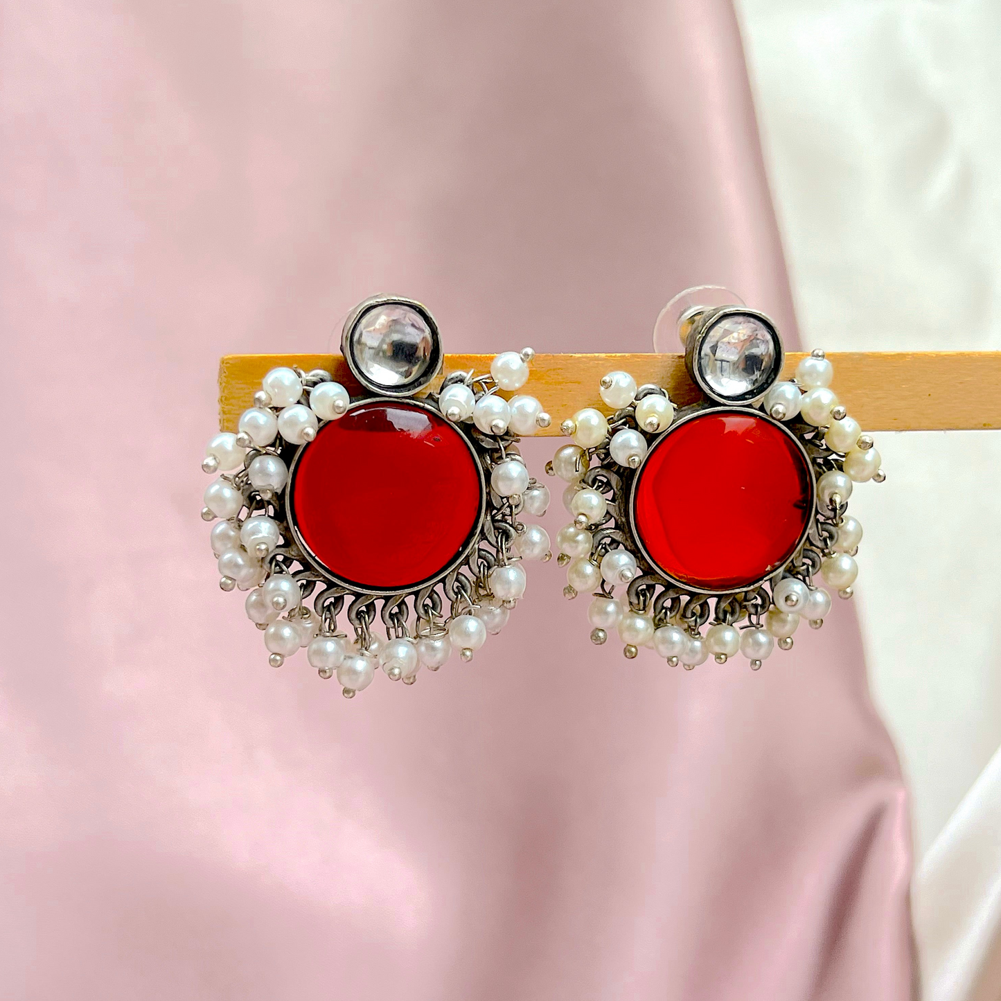 Cluster Pearl Earrings