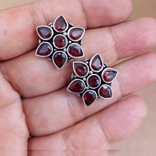 Maroon Sitruti Earrings