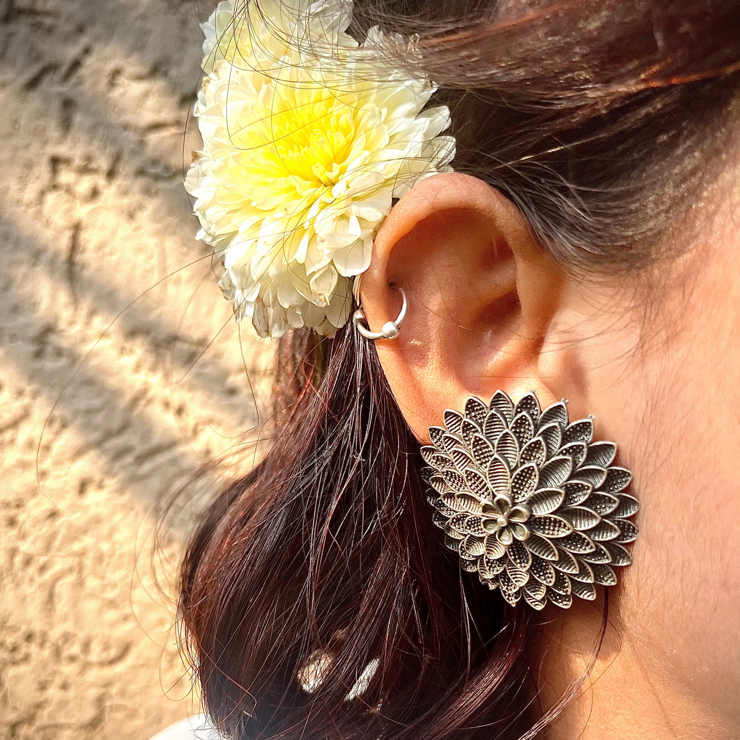 Statement Silver Earrings